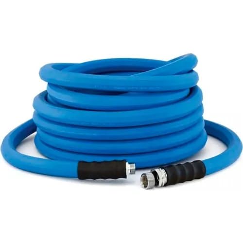 3/4 Inch x 100 Foot Hot Water Rubber Water Hose with GHT Fittings C12509