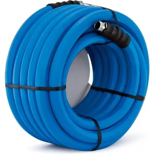 3/4 Inch x 100 Foot Hot Water Rubber Water Hose with GHT Fittings C12509