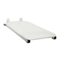 32" x 13.5" White Padded Folding Tub Seat P8372