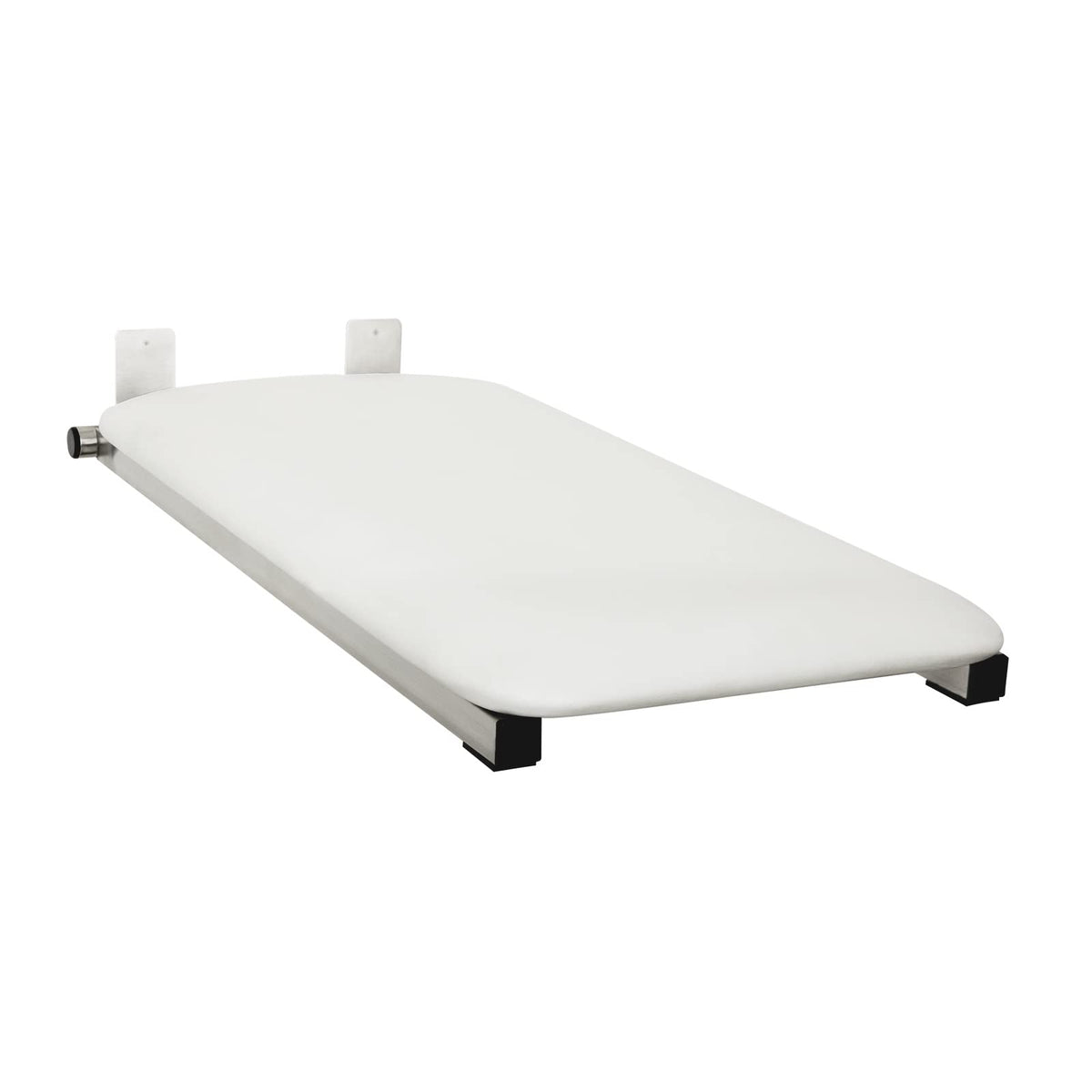 32" x 13.5" White Padded Folding Tub Seat P8372