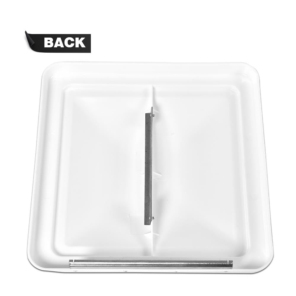 White 14" x 14" RV Roof Vent Cover 2 Pcs Z53195