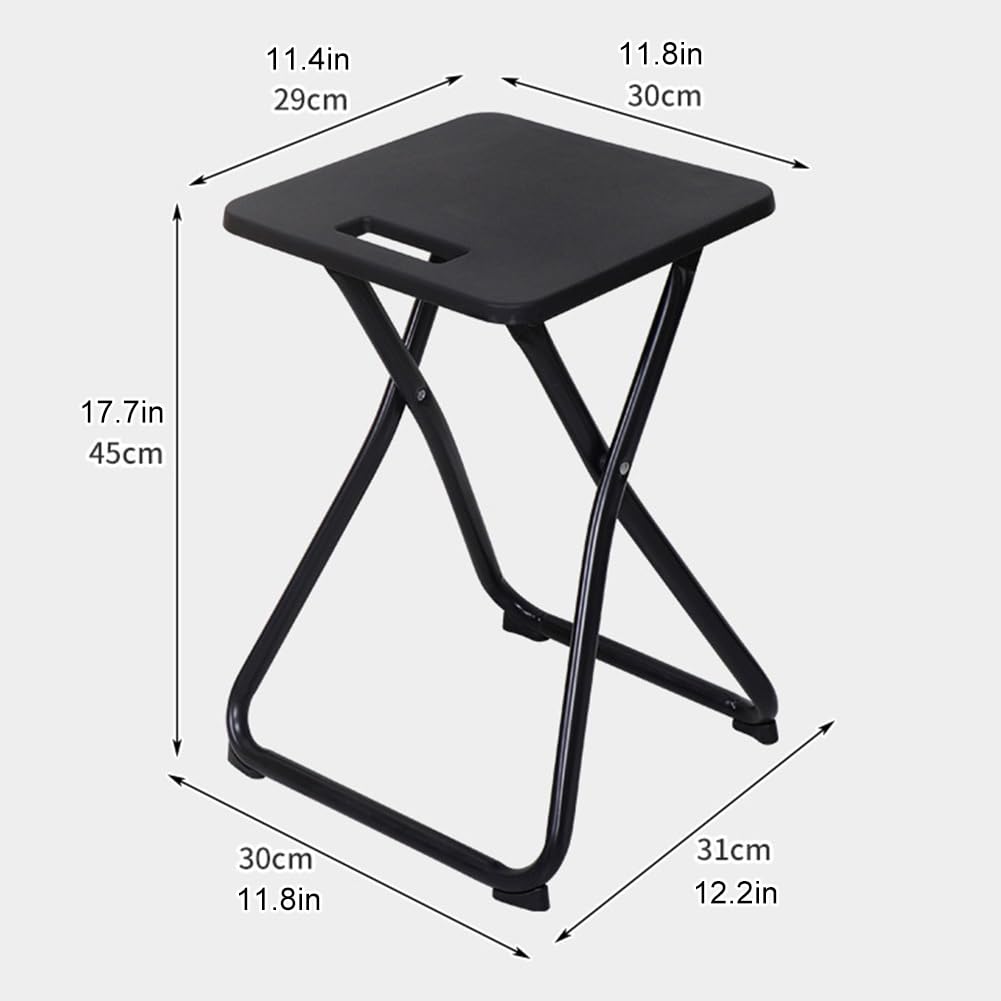 Folding Stool with Handle and Safety Lock, 18 inch 220 lbs Capacity N882231