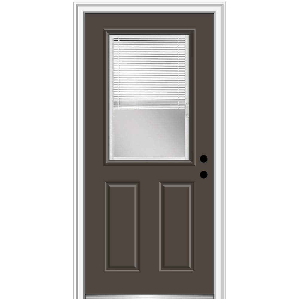 Brown Steel Prehung Door 36" x 80" B339