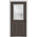 Brown Steel Prehung Door 36" x 80" B339