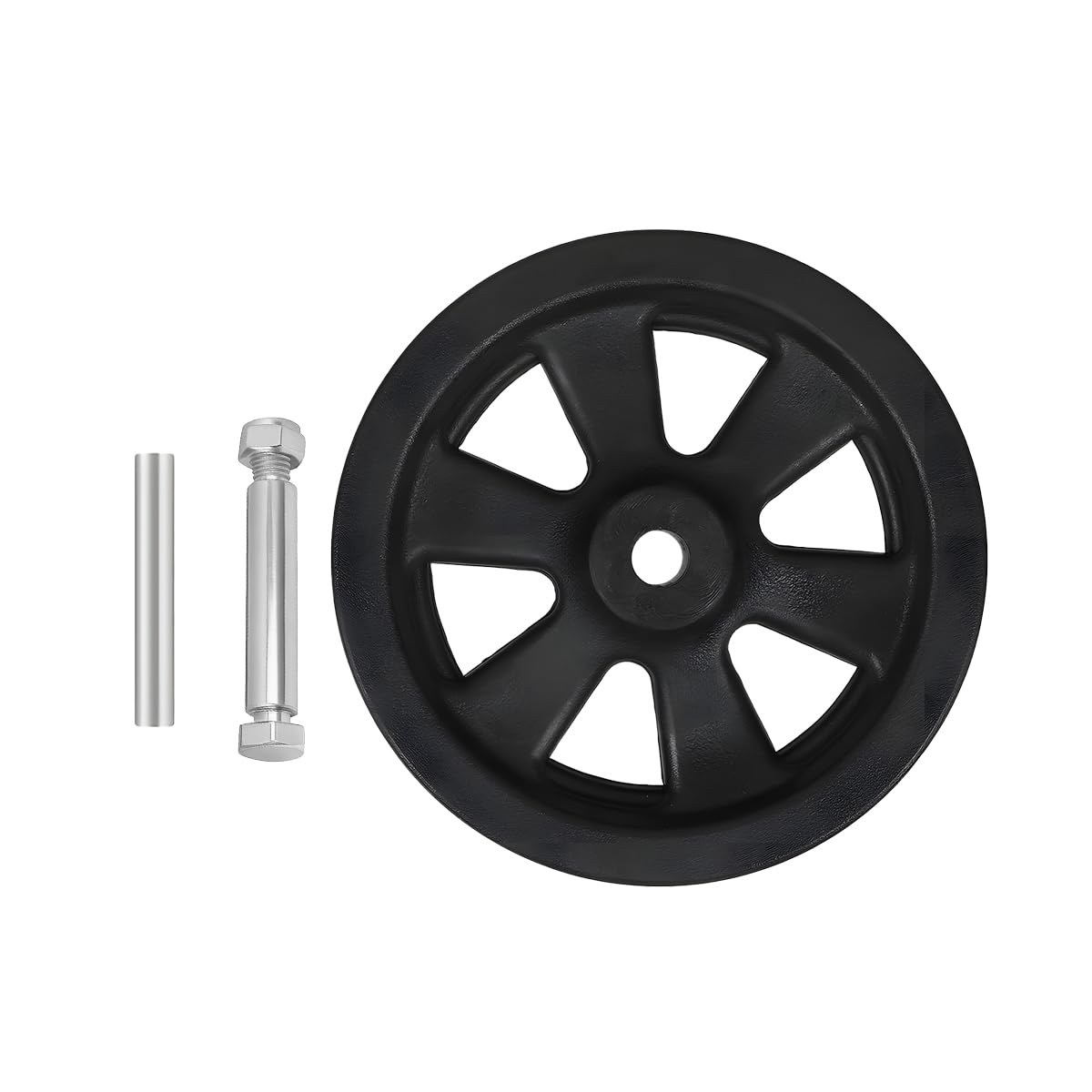 8 Inch Nylon Trailer Jack Caster Wheel with Bolt and Nut O199720