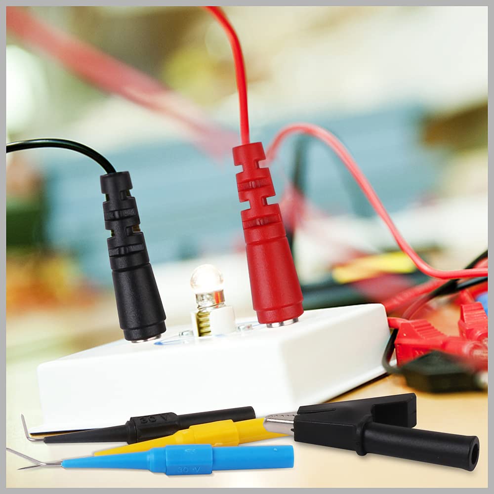 22 Pc Back Probe Pin Kit with 5 Colors Silicone Wires I463