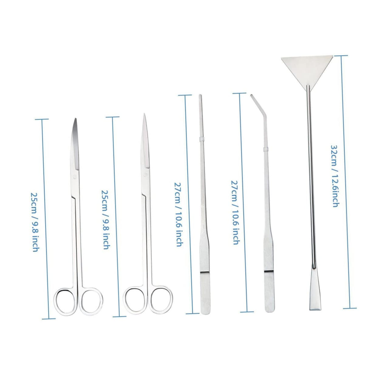 5 Piece Stainless Steel Aquarium Aquascaping Kit M2693