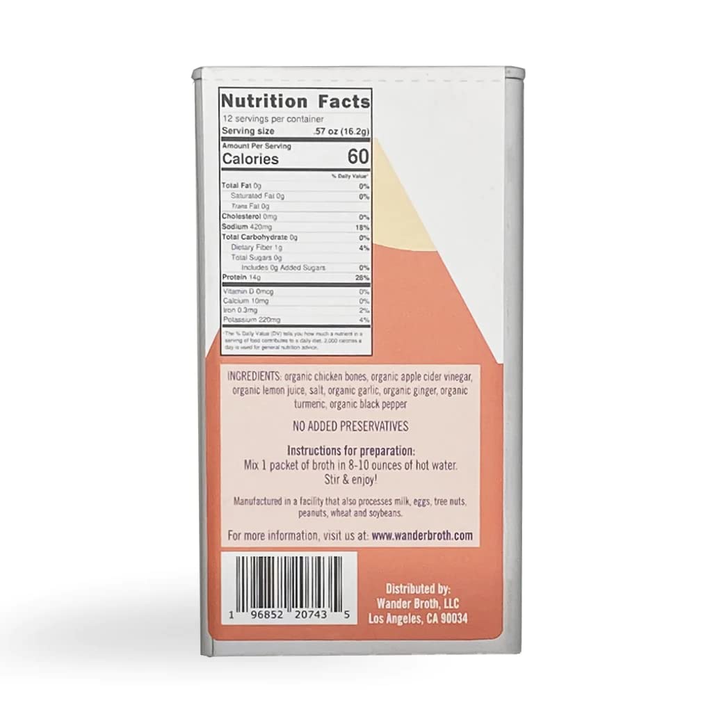Organic Turmeric Ginger Chicken Bone Broth C753005