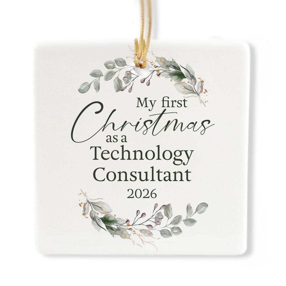 Ceramic 3-inch Square Ornament Z412071