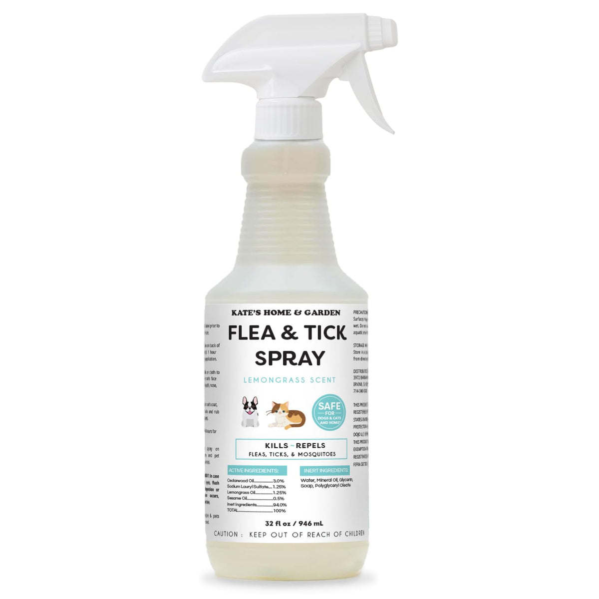 Flea and Tick Spray for Dogs & Cats 32oz S455414