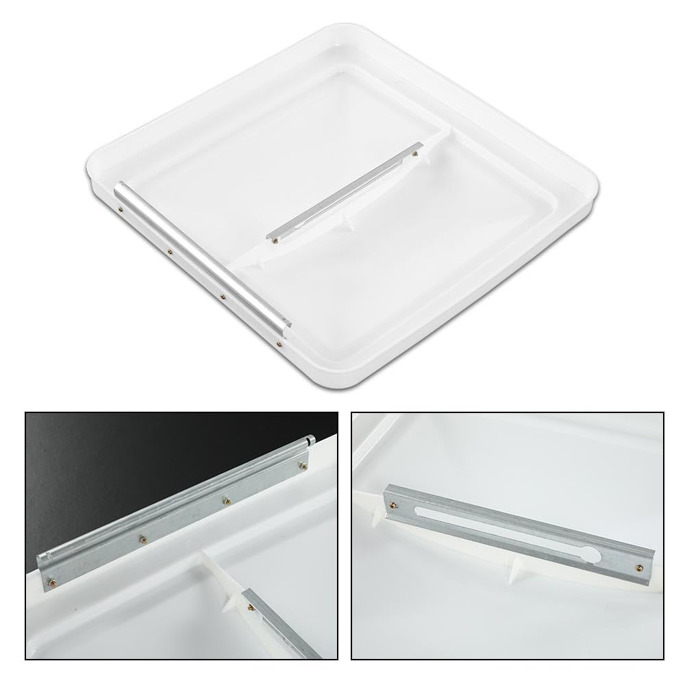 White 14" x 14" RV Roof Vent Cover 2 Pcs Z53195