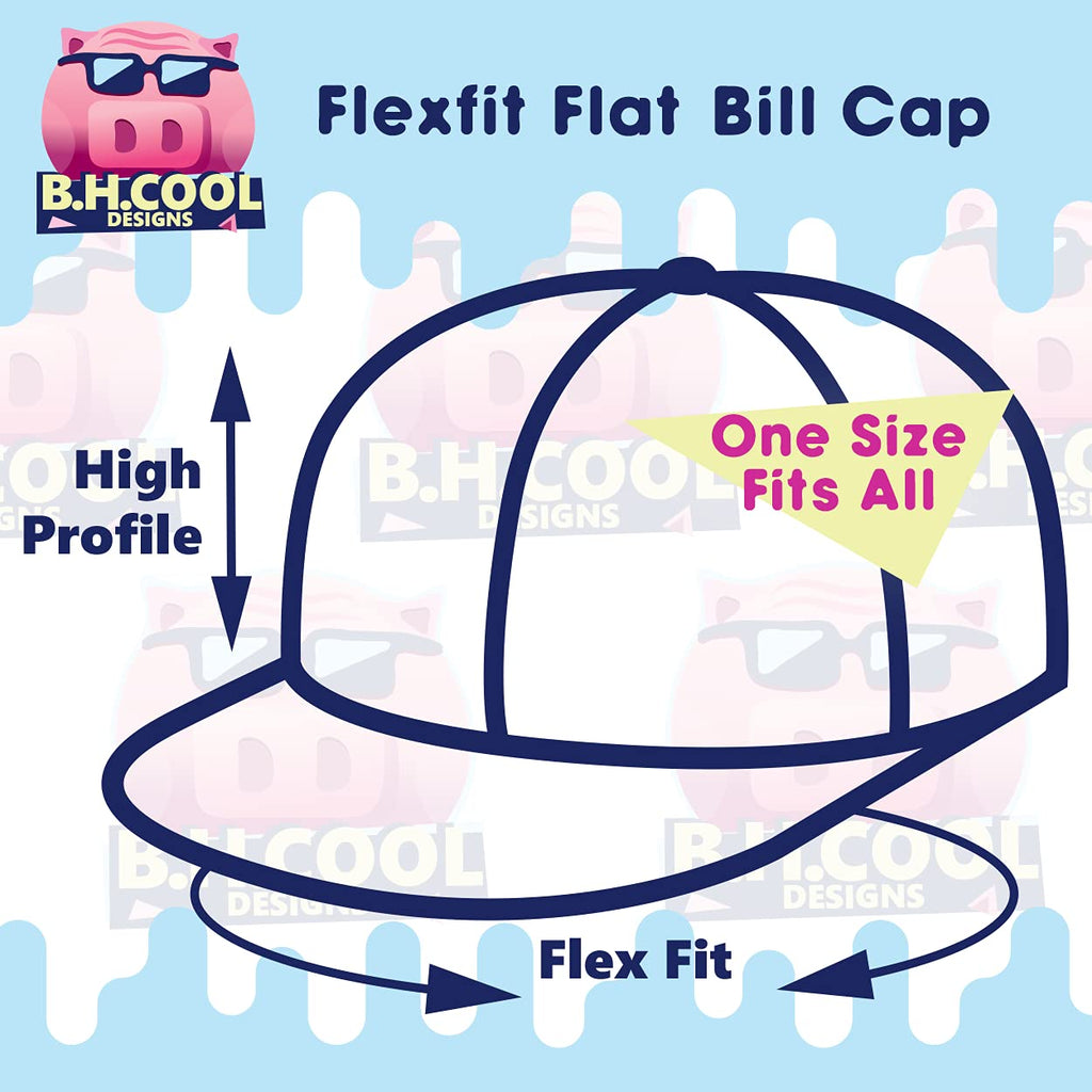 Flat Bill Fitted Hat O8924