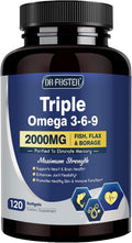 Triple Omega 3-6-9 Fish Oil 2000mg 120 Softgels K544013