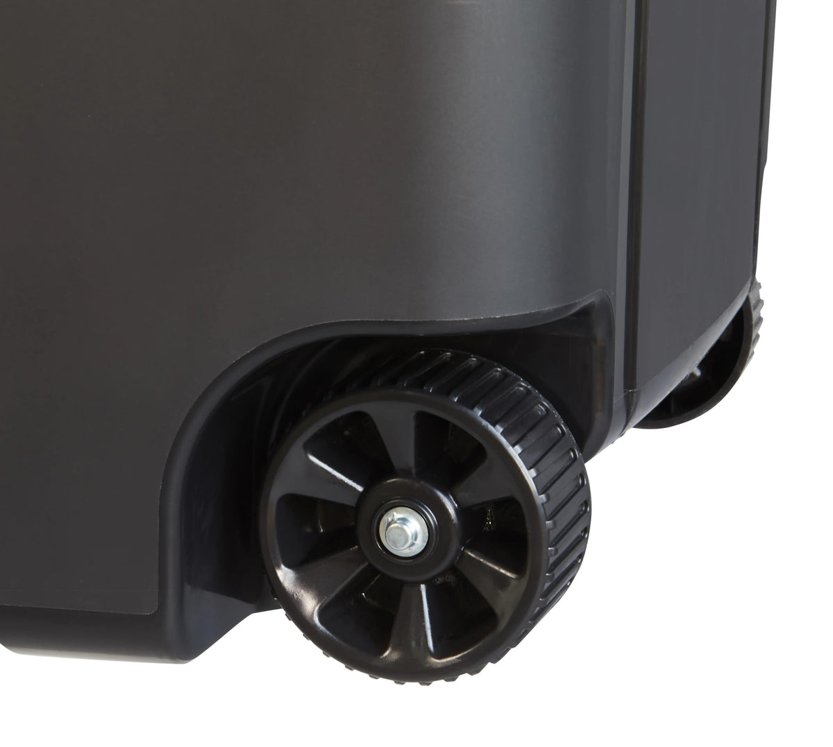 45 Gallon Black Wheeled Plastic Garbage Can O6642
