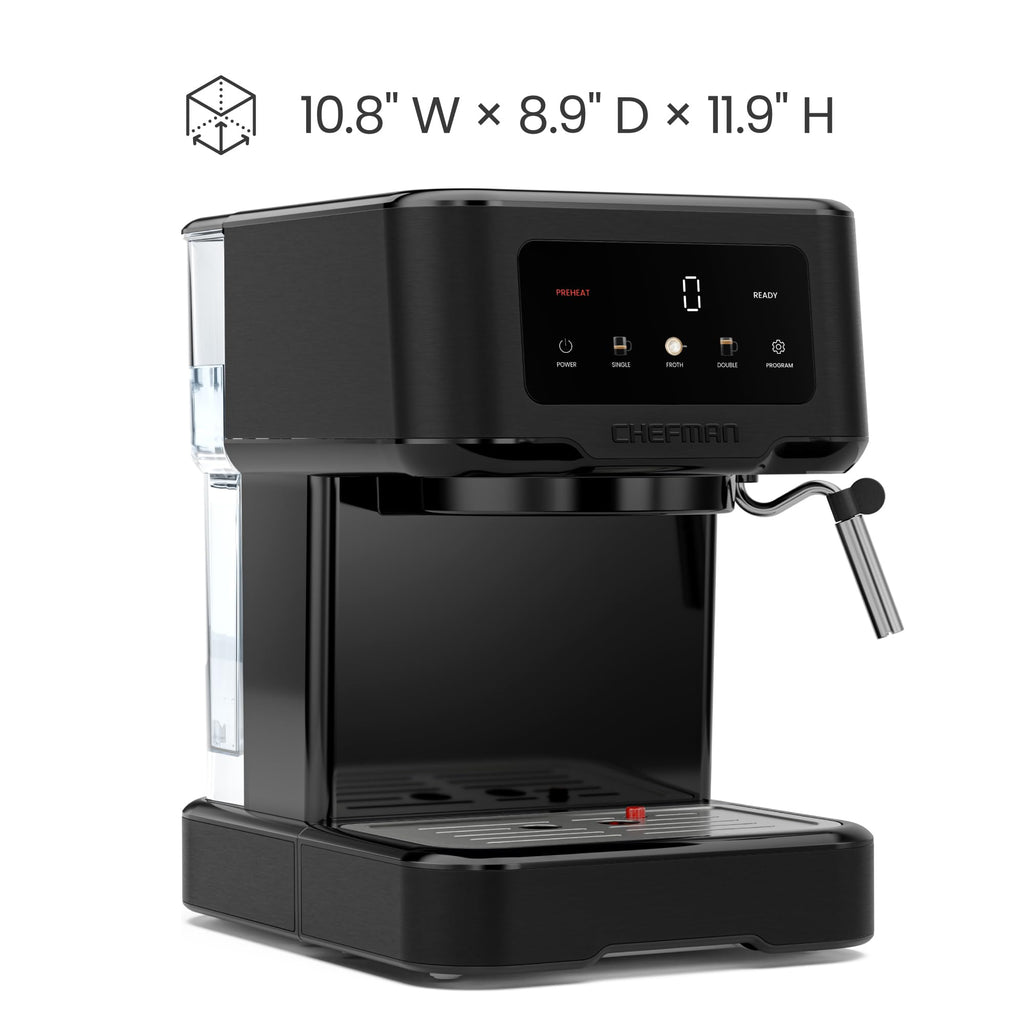 15 Bar Digital Espresso Machine with Steam Wand P709