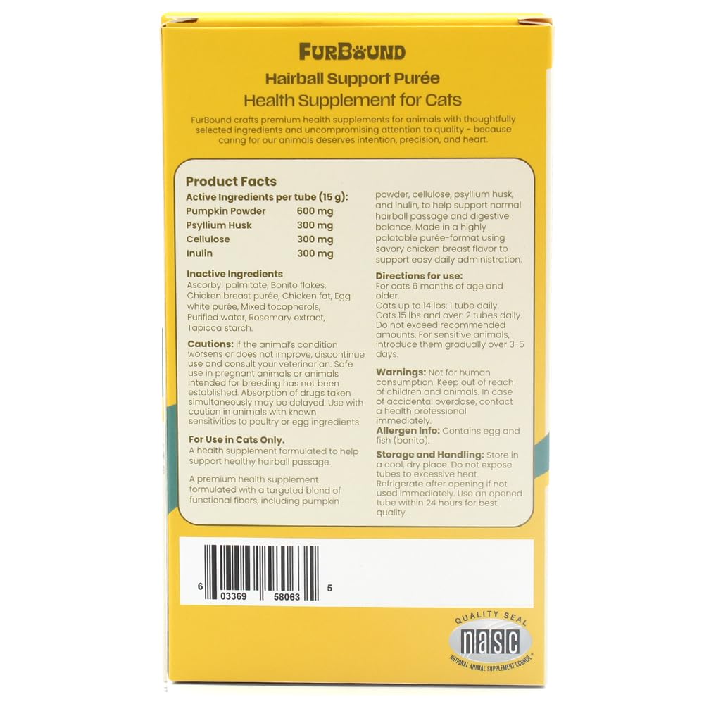 Cat Hairball Support Puree with Pumpkin Powder K483