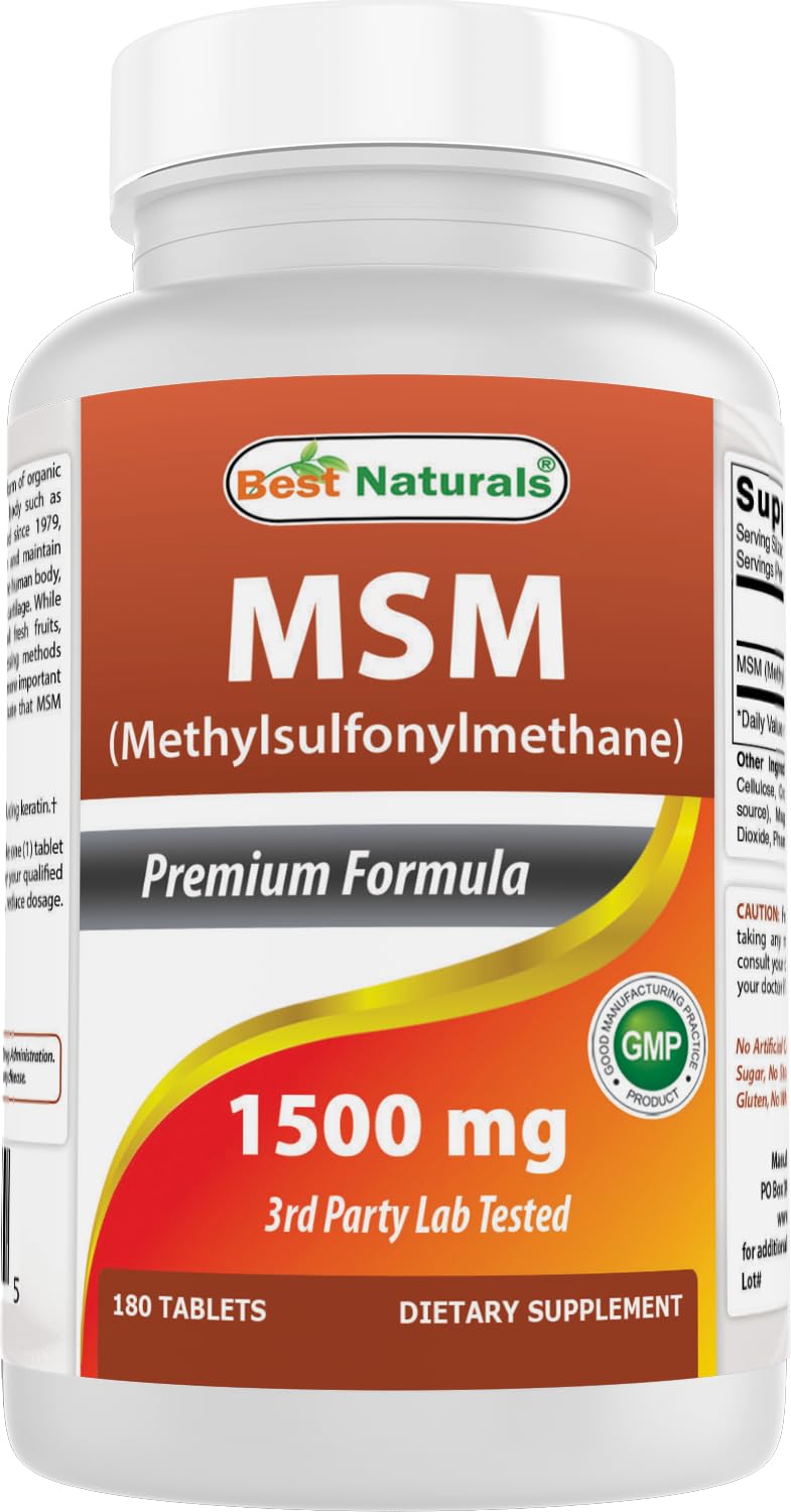 MSM 1500 mg 180 Tablets M3292