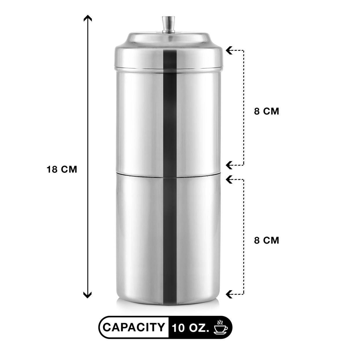 10 oz Stainless Steel Drip Coffee Maker B7289
