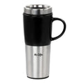Stainless Steel Stoneware Travel Mug, 16 Oz, Black R269335
