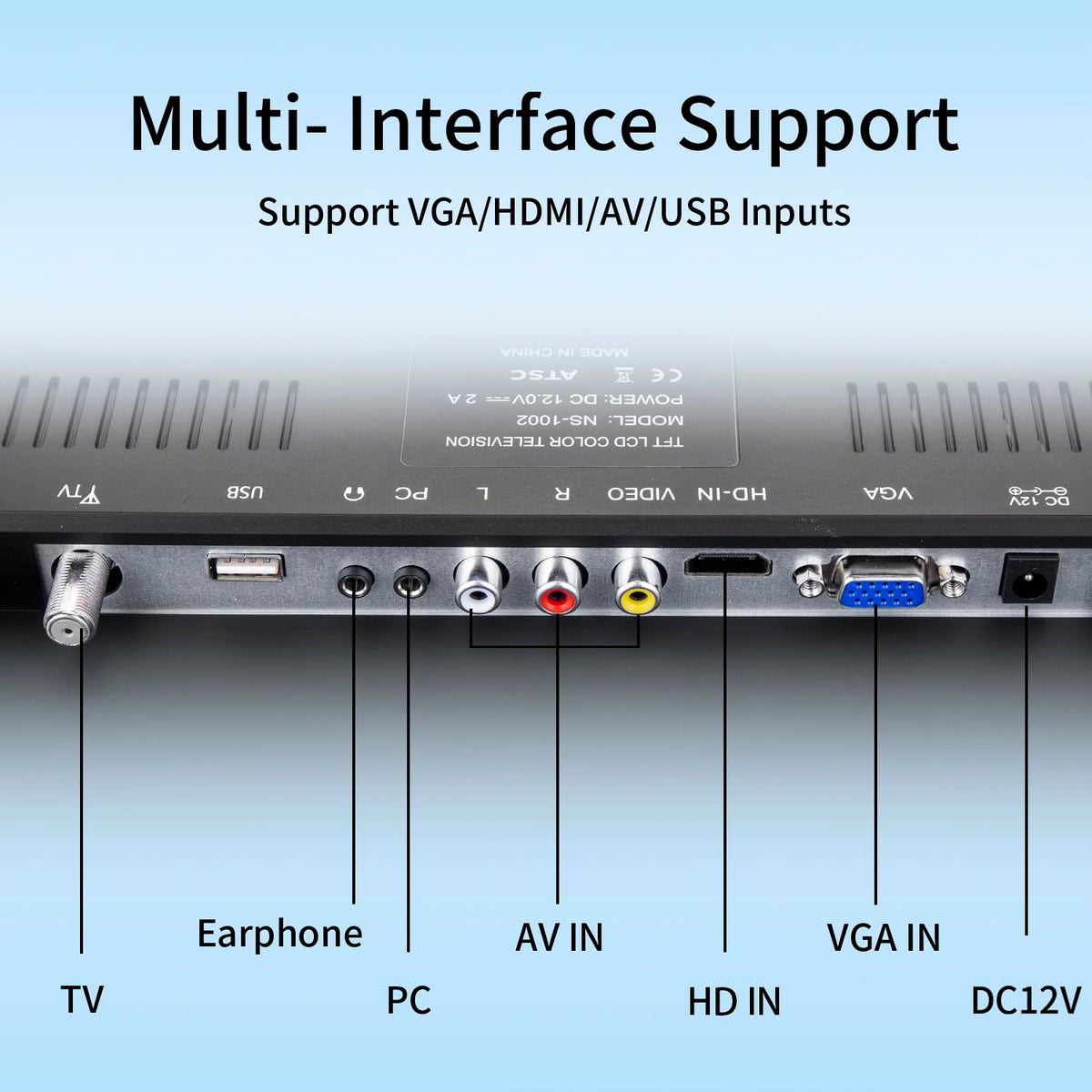 20 inch Flat Screen TV with HDMI USB VGA Ports H82849