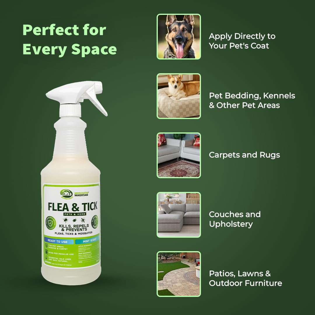 Lemongrass Flea Tick Mosquito Spray 16 OZ B73579
