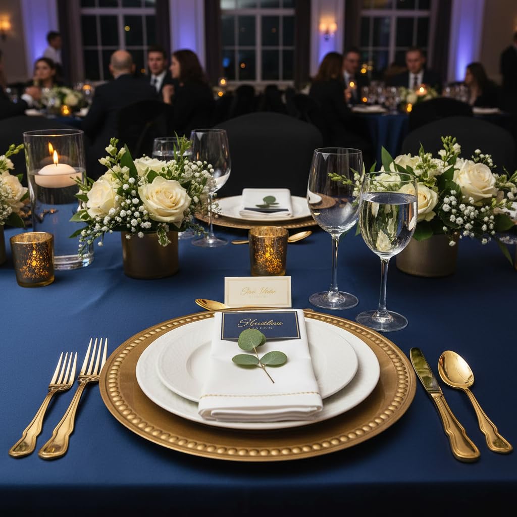 Gold Charger Plates Set of 12 M801