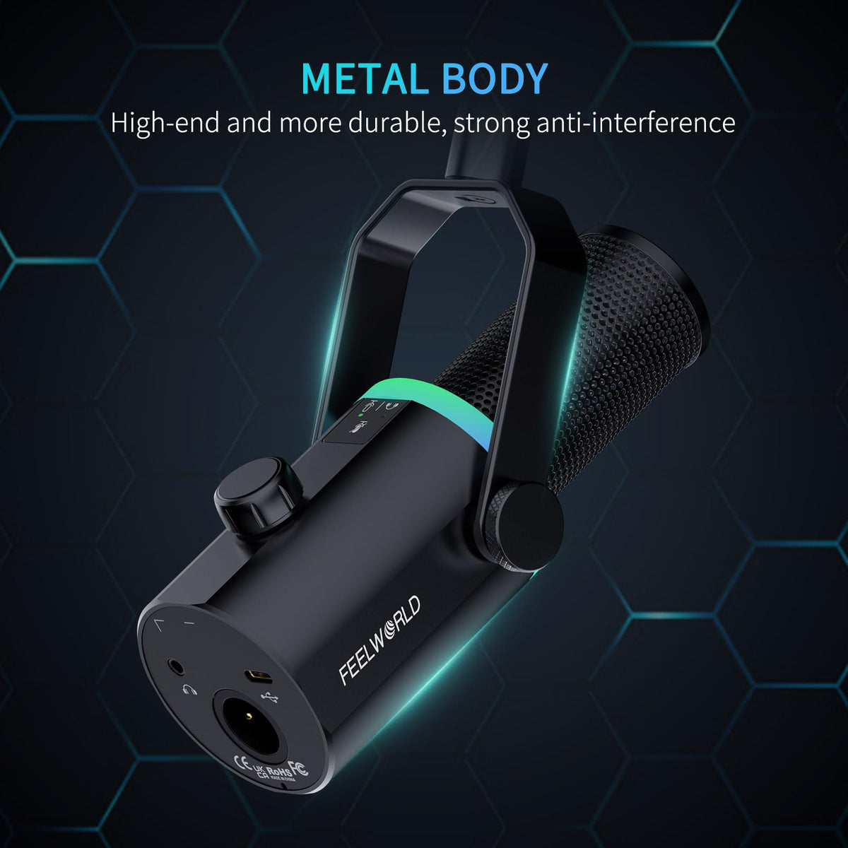 Black Metal Dynamic Microphone G16752