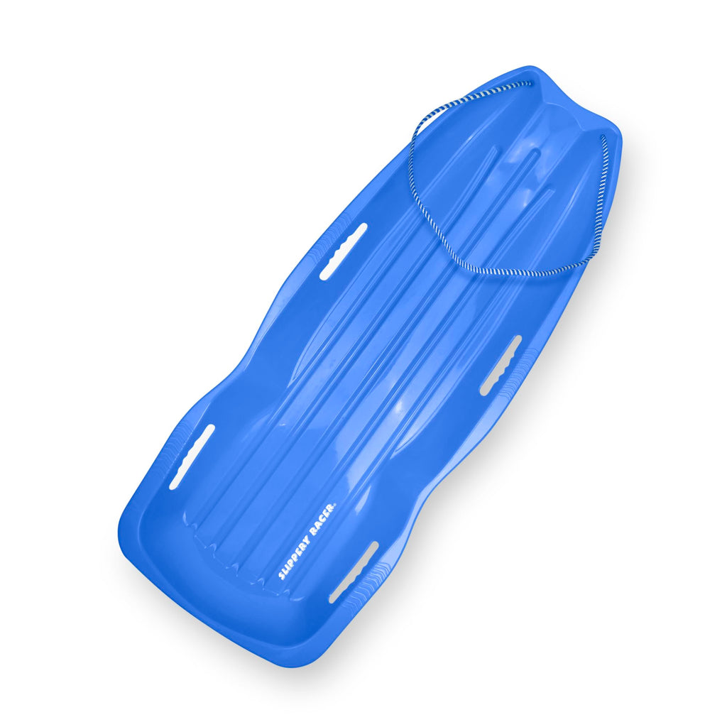 Kids Plastic Snow Sled with Pull Rope and Handles, Blue V2209