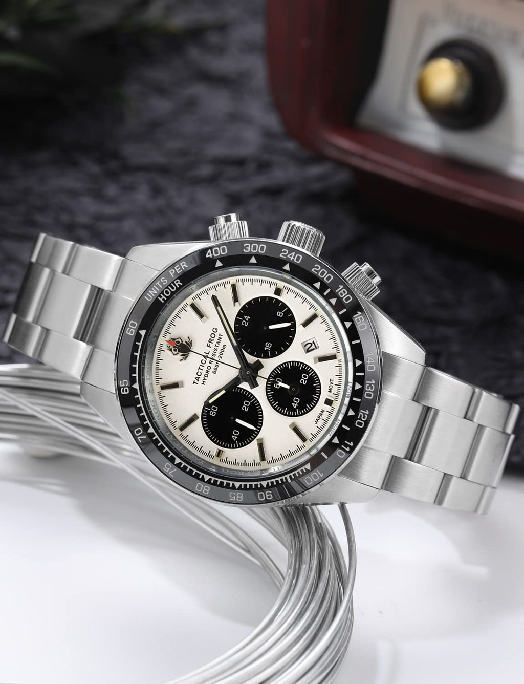 41mm Panda Chronograph Solar Quartz Watch T875374
