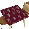 Fitted Square Oval Tablecloth with Elastic Edges 30"x30" L12627