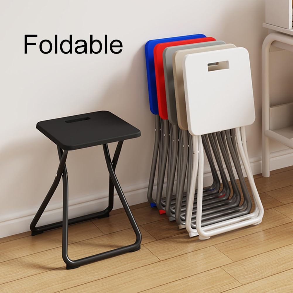 Folding Stool with Handle and Safety Lock, 18 inch 220 lbs Capacity N882231