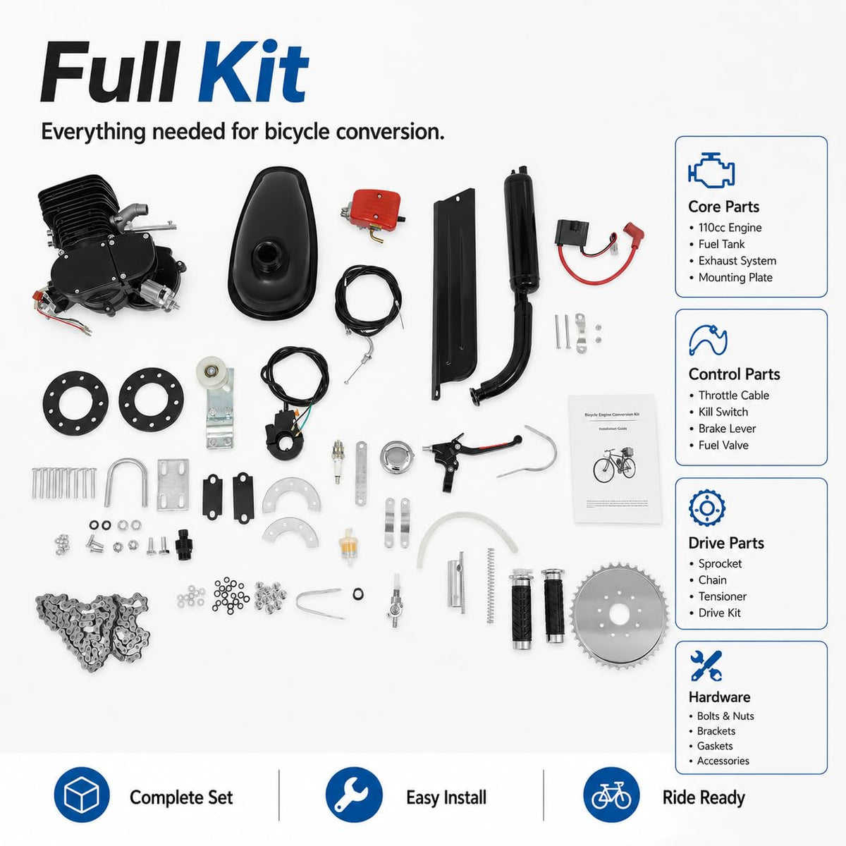 110cc 2-Stroke Bicycle Engine Kit G48337