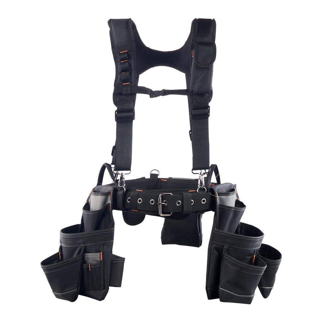 19 Pockets Adjustable Tool Belt with Suspenders K734078