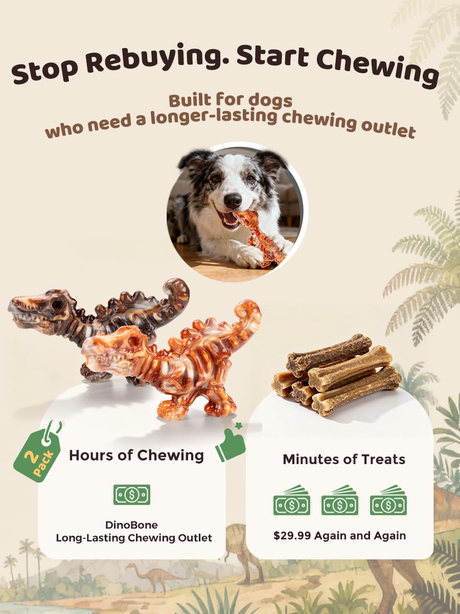 2-Pack Tough Dog Chew Toys M34328