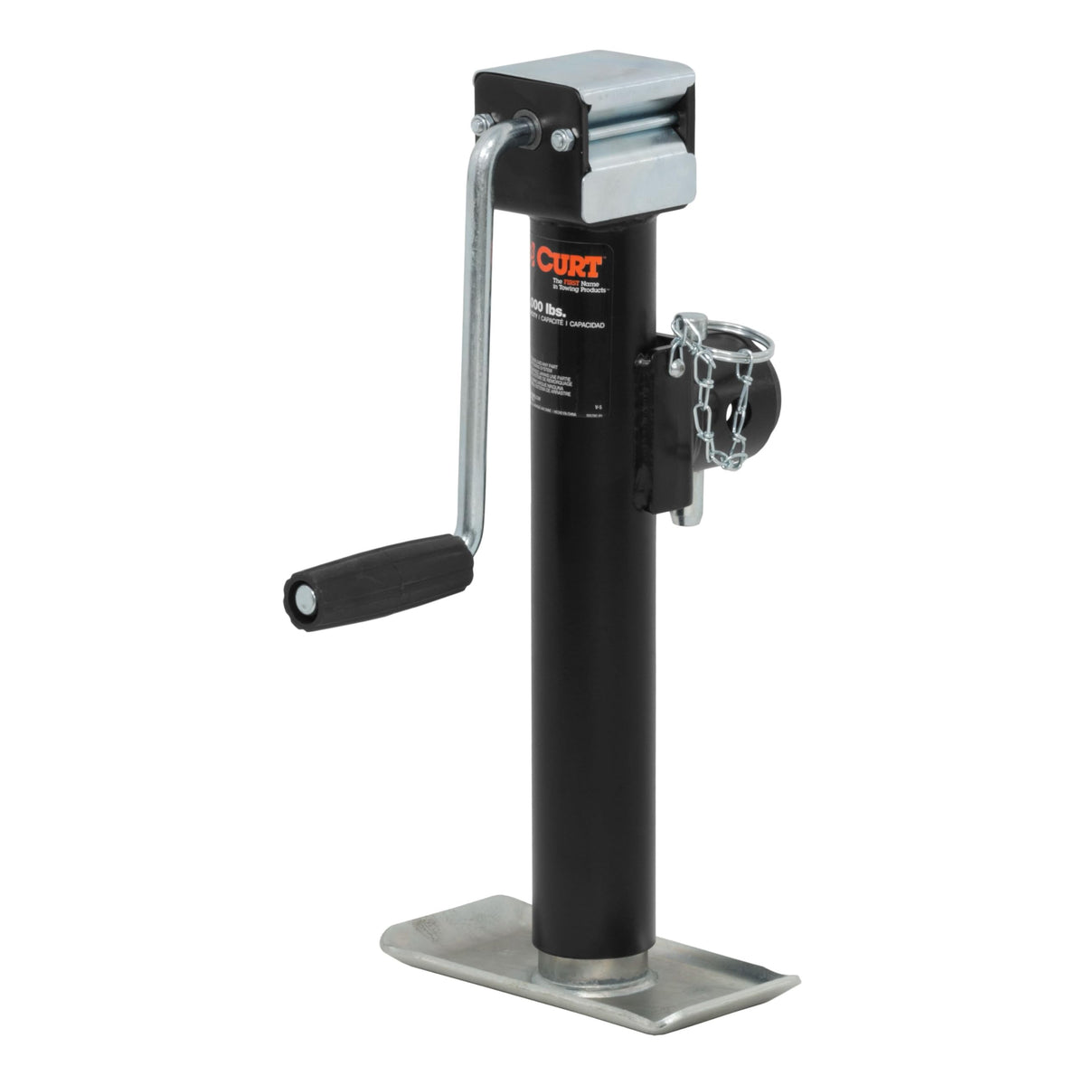 Weld-On Pipe-Mount Swivel Trailer Jack, 5,000 lbs., 10 Inches Vertical Travel D248
