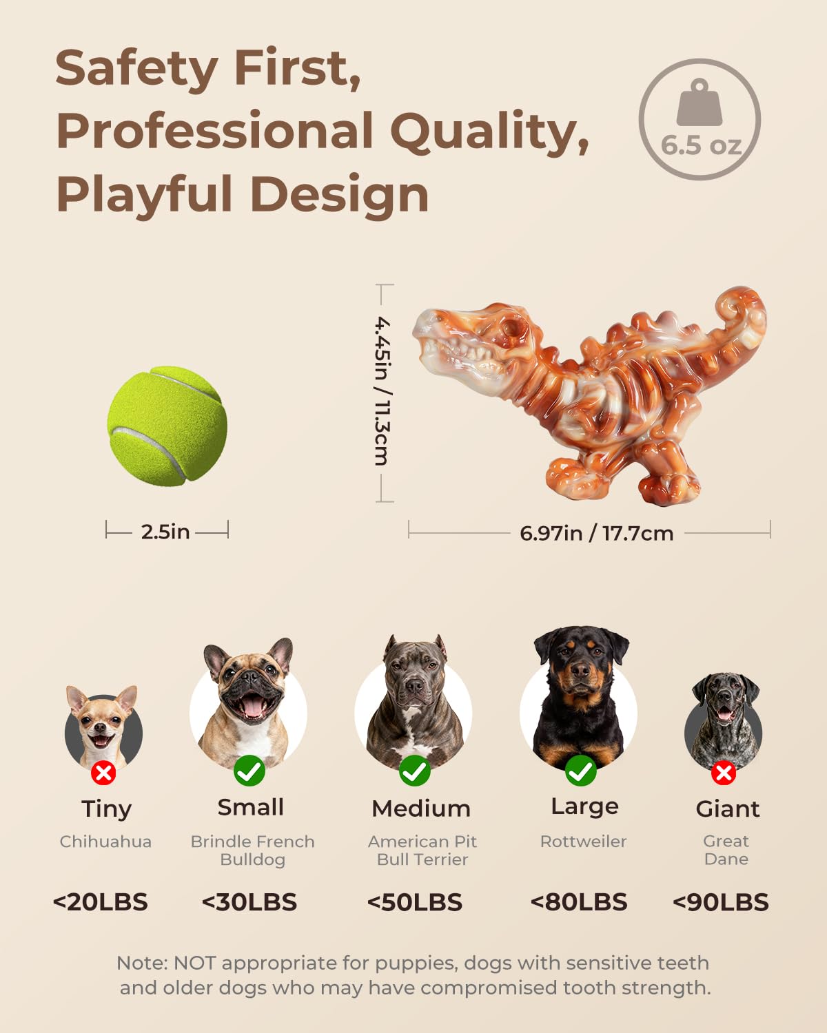 2-Pack Tough Dog Chew Toys M34328