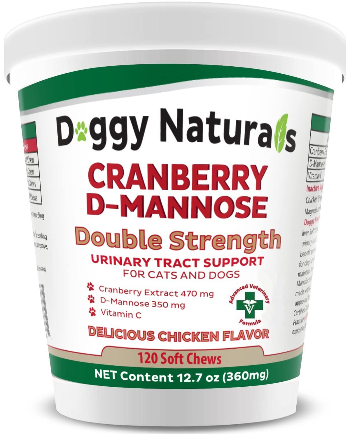Cranberry D-Mannose Soft Chew 11.4 oz 120 Count M265