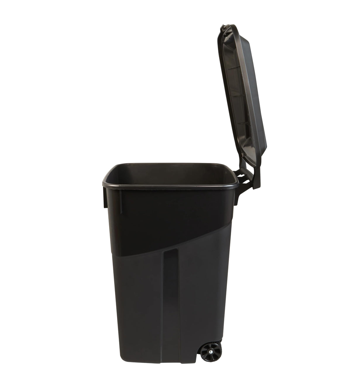 45 Gallon Black Wheeled Plastic Garbage Can O6642