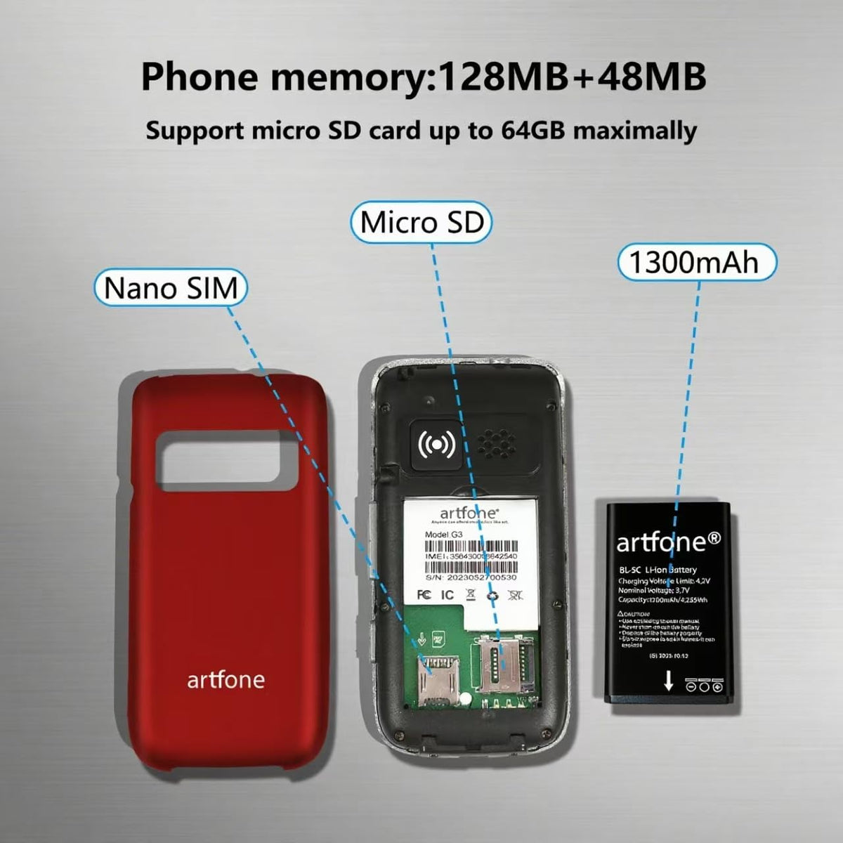 4G Unlocked Flip Phone with Big Buttons and SOS Button B97946