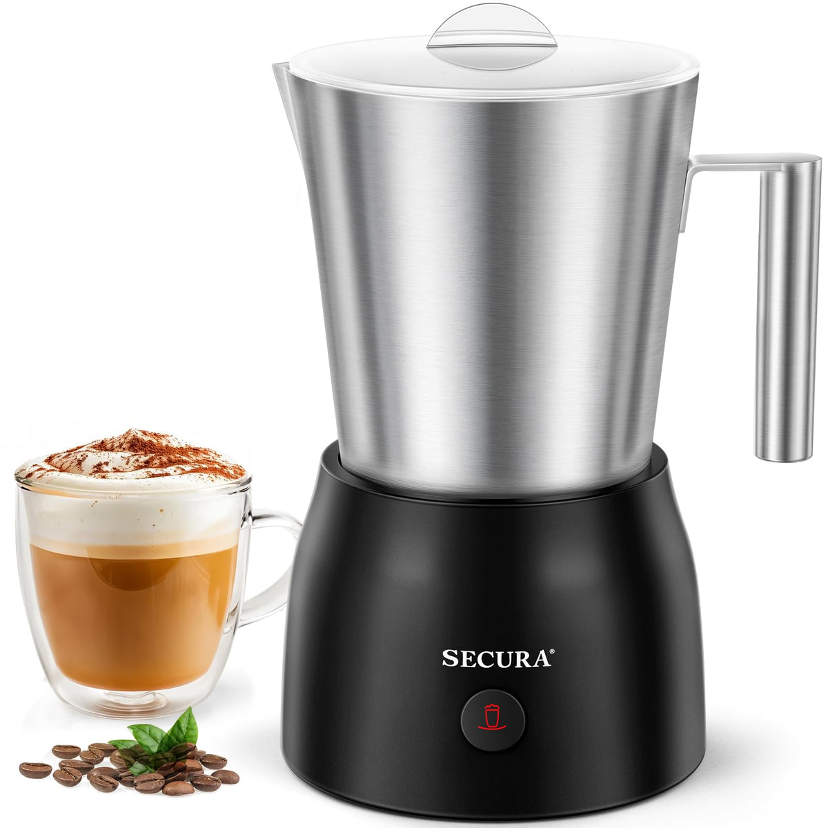 17oz Stainless Steel Hot & Cold Milk Frother H295137