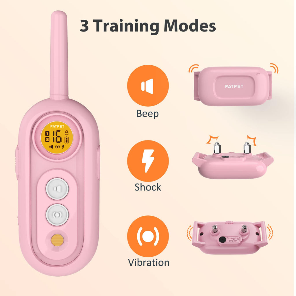 Rechargeable IPX7 Waterproof Dog Training Collar with Remote H4445