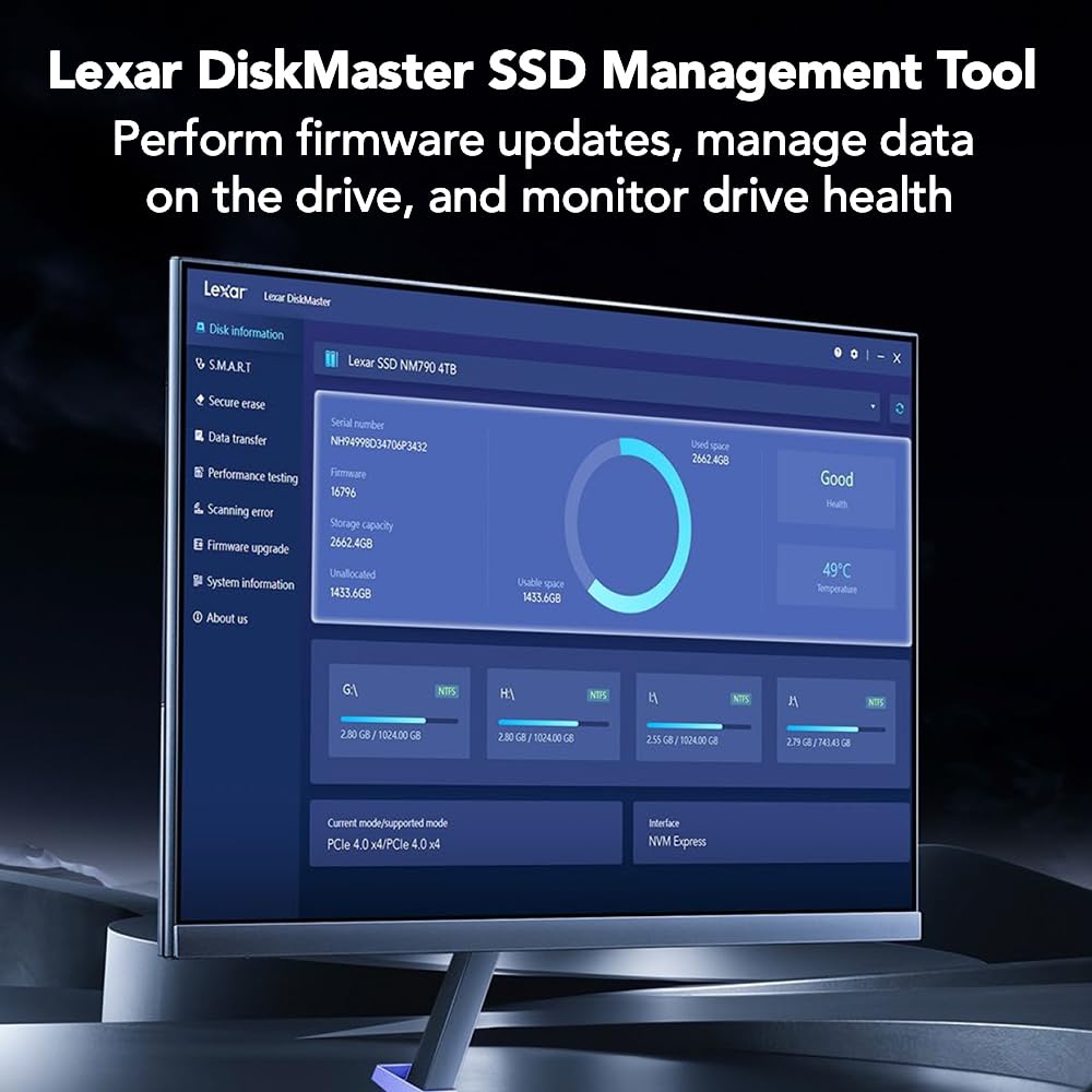 4TB NVMe SSD M.2 2280 PCIe Gen 5 O8912