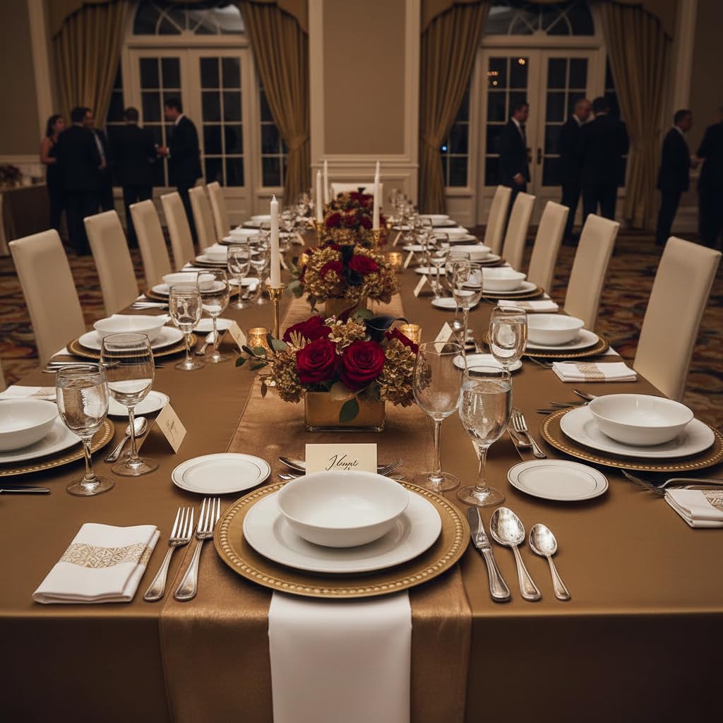 Gold Charger Plates Set of 12 M801