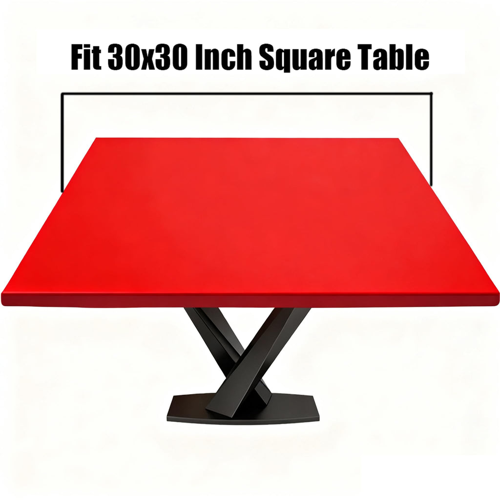 Fitted Square Oval Tablecloth with Elastic Edges 30"x30" L12627