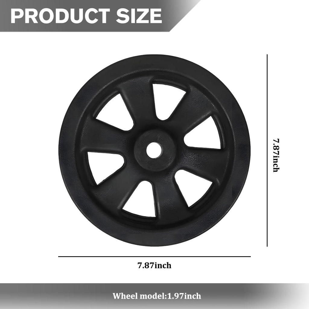 8 Inch Nylon Trailer Jack Caster Wheel with Bolt and Nut O199720
