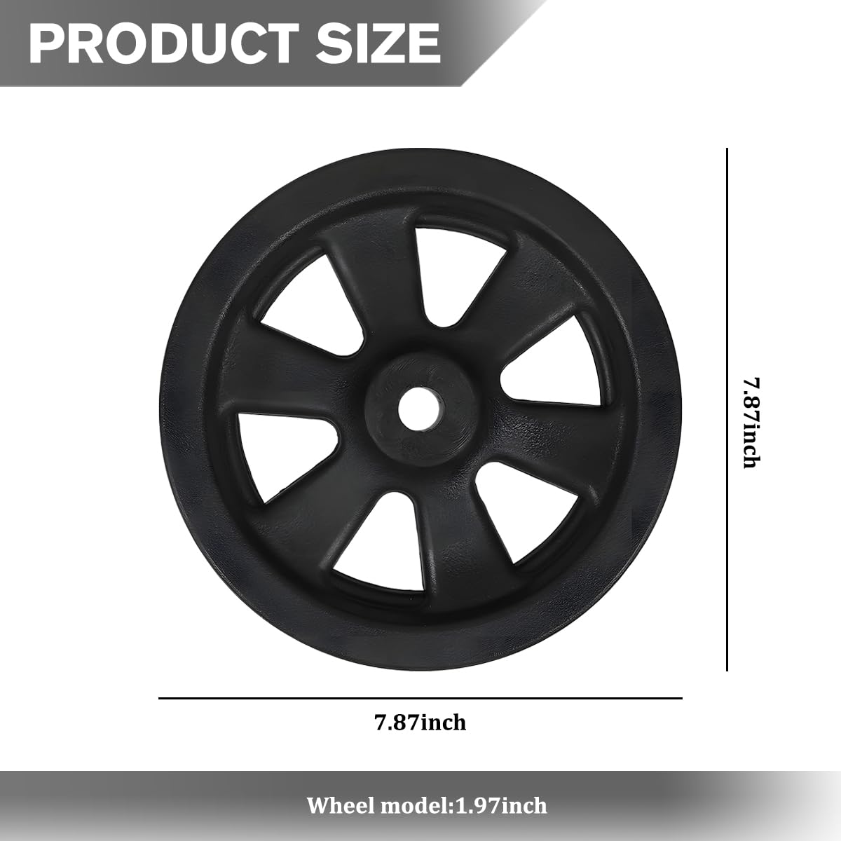 8 Inch Nylon Trailer Jack Caster Wheel with Bolt and Nut O199720