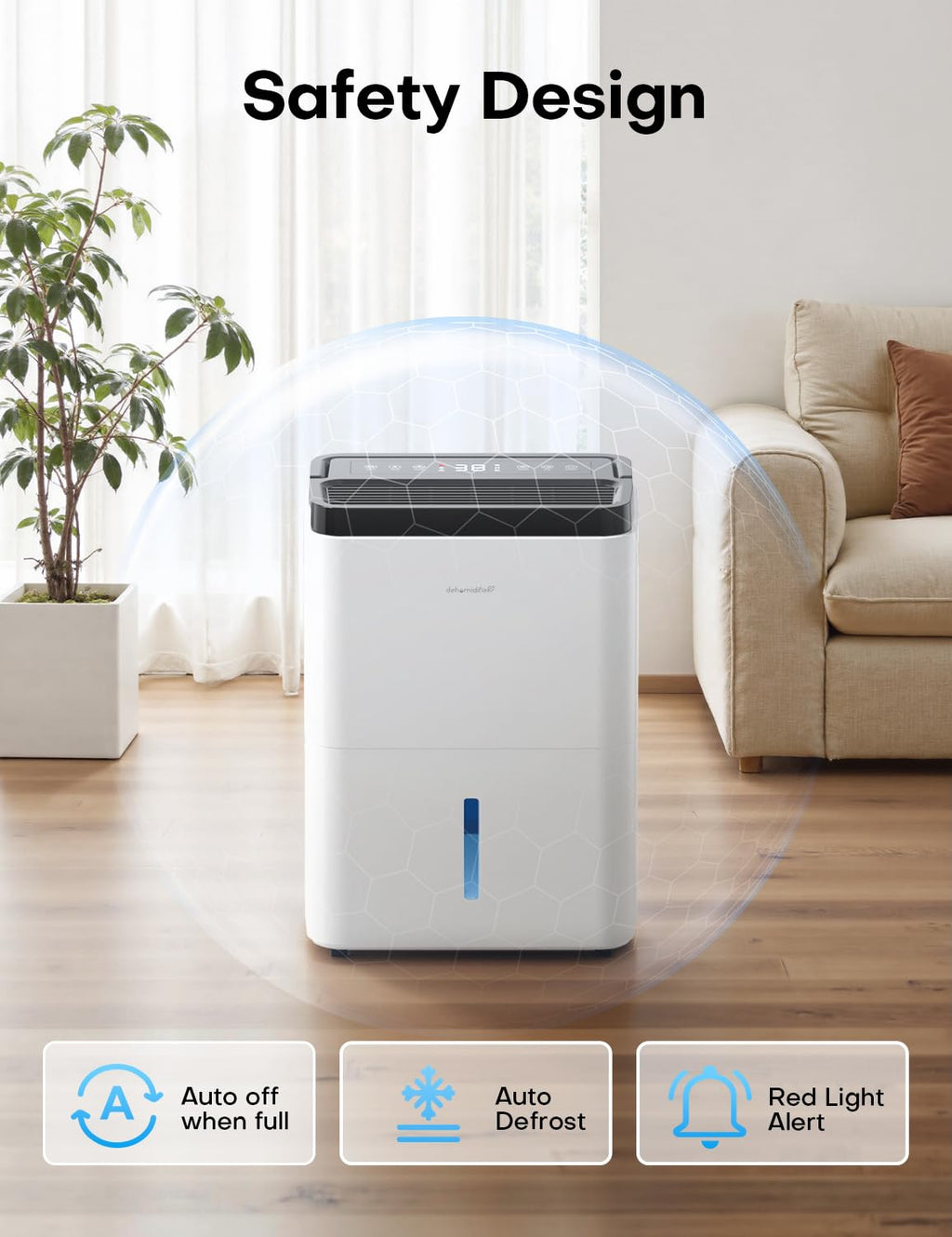 35 Pints Dehumidifier with Drain Hose M868