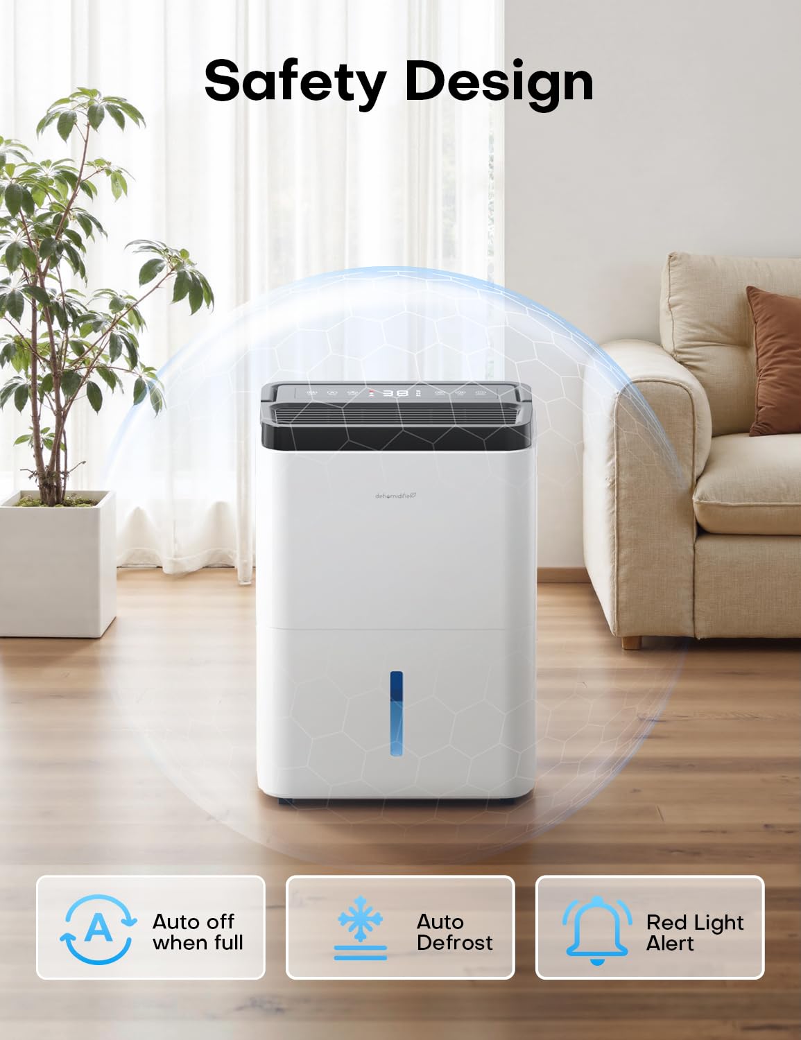 35 Pints Dehumidifier with Drain Hose M868