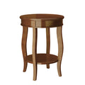 Round Accent Table with Storage Shelf M597141