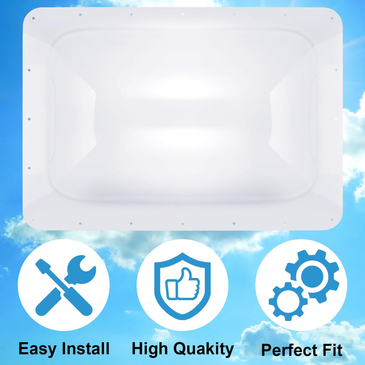 18" x 26" RV Skylight Replacement Outer Dome X16183
